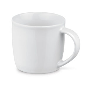 Keramikas krūze ar krāsainu iekšpusi – 370 ml – Balta