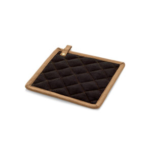 Kokvilnas audekla katlu turētājs – 275 g/m² – Melna