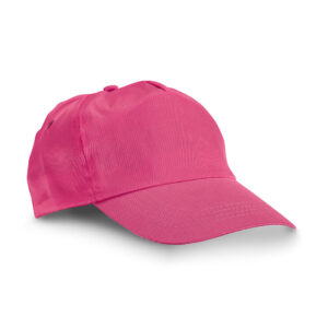 Cotton cap with peak and ventilation holes – Pink
