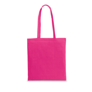 Cotton shopping bag with long handles – 100 g/m² – Pink