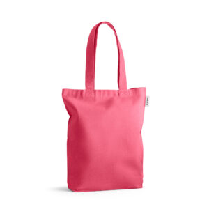 Cotton blend shopping bag with wide base – 220 g/m² – Pink