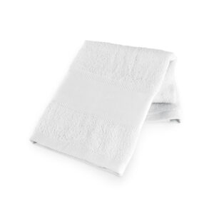 Kokvilnas sporta dvielis – lielais, 380 g/m² – Balta