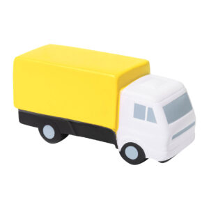 Kravas auto formas antistresa bumbiņa, 105×51×38 mm – Dzeltena