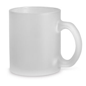 Matte glass mug – 340 ml – White