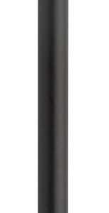 Melns koka HB zīmulis ar metālisku apdari un melnu dzēšgumiju, 190 mm – Melna
