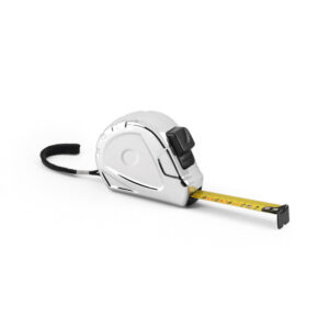 Metal tape measure with MID certificate – 3 m – Silver