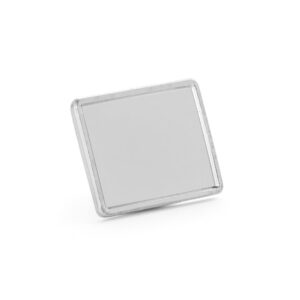 Metal pin badge – 15 x 19 mm – Silver