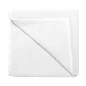 Mikrošķiedras dvielis, 345 g/m², 30×45 cm – Balta