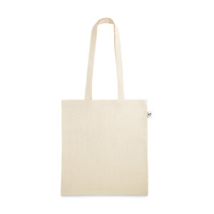 Organic cotton bag with long handles – 140 g/m² – Beige