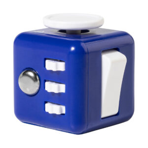 Pārstrādāta ABS antistresa fidget kubs – Zila