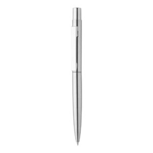 Pārstrādāta nerūsējošā tērauda lodīšu pildspalva ar hromētām detaļām, ø10×140 mm – Sudraba
