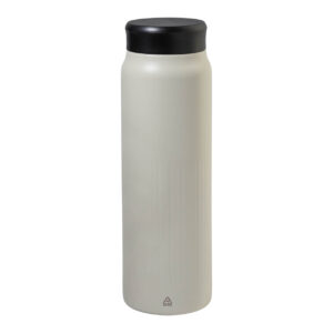 Pārstrādāta nerūsējošā tērauda termopudele ar PP vāciņu, 600 ml – Dabīga