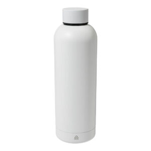 Pārstrādāta nerūsējošā tērauda vakuuma termopudele, 500 ml – Balta
