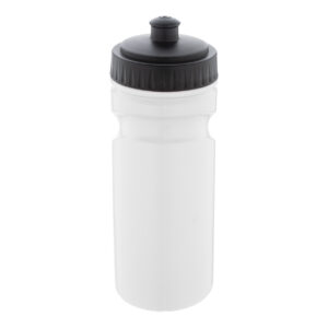 Pārstrādāta PE sporta pudele ar dzeršanas vāciņu, 500 ml – Balta
