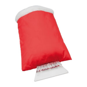 Plastmasas ledus skrāpis ar 210T poliestera cimdu – Sarkana