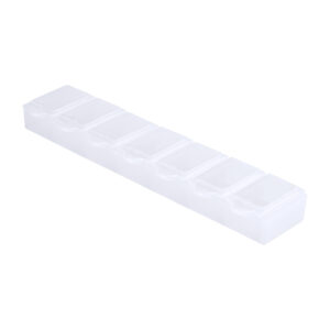 Plastmasas nedēļas tablešu kastīte ar 7 nodalījumiem – Balta