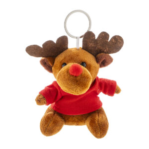 Plush reindeer keyring – Multicolour