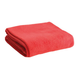 Polārflīsa pleds ar antipilinga apstrādi, 180 g/m², 120×150 cm – Sarkana