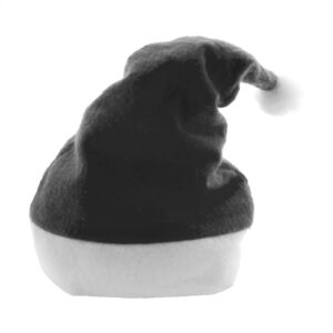 Polyester Santa hat with pom-pom – Black