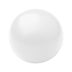 PU putu antistresa bumbiņa, ø70 mm – Balta