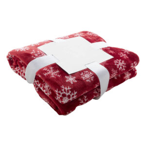 RPET flannel fleece blanket, 260 g/m² – Red