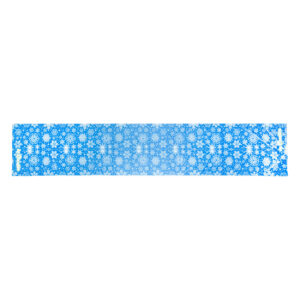 RPET microfibre table runner with sublimation printing, 350×1800 mm – White