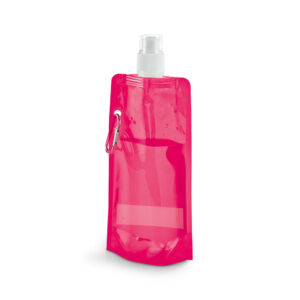 Saliekamā plastmasas pudele ar karabīni – 460 ml – Rozā