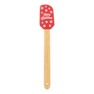 Silicone baking spatula with Christmas design – Red