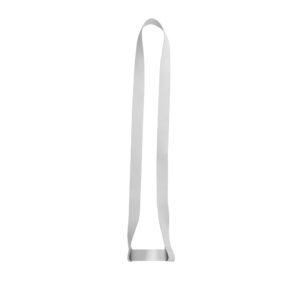 Sublimācijas kaklasiksna ar sublimācijas krūzes turētāju – 20 mm – Balta