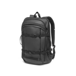 Ūdensizturīga datora mugursoma no 900D pārstrādāta poliestera – 17,3" – Melna