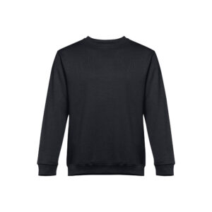 Unisex džemperis ar apaļu kakla izgriezumu, 300 g/m² – krāsains – Melna