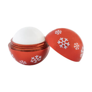 Vanilla lip balm in Christmas design – Red