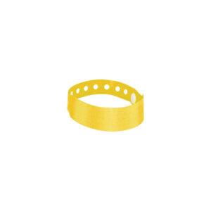 Vienreizlietojama plastmasas aproce ar spiedpogu, 243×20 mm – Dzeltena