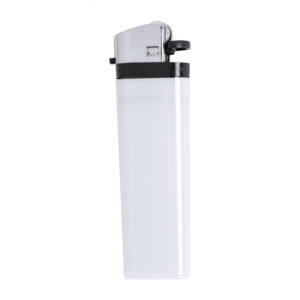 Vienreizlietojamas plastmasas šķiltavas ar bērnu aizsardzību, 23×81×11 mm – Balta