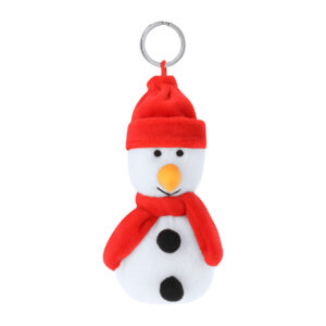 Christmas plush keyring – Daudzkrāsaina, sniegavīrs